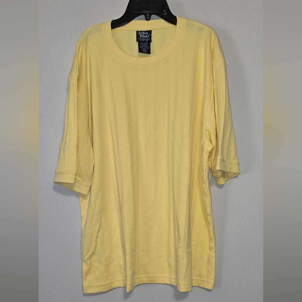 John Blair Yellow Men's Shirt Size XLG